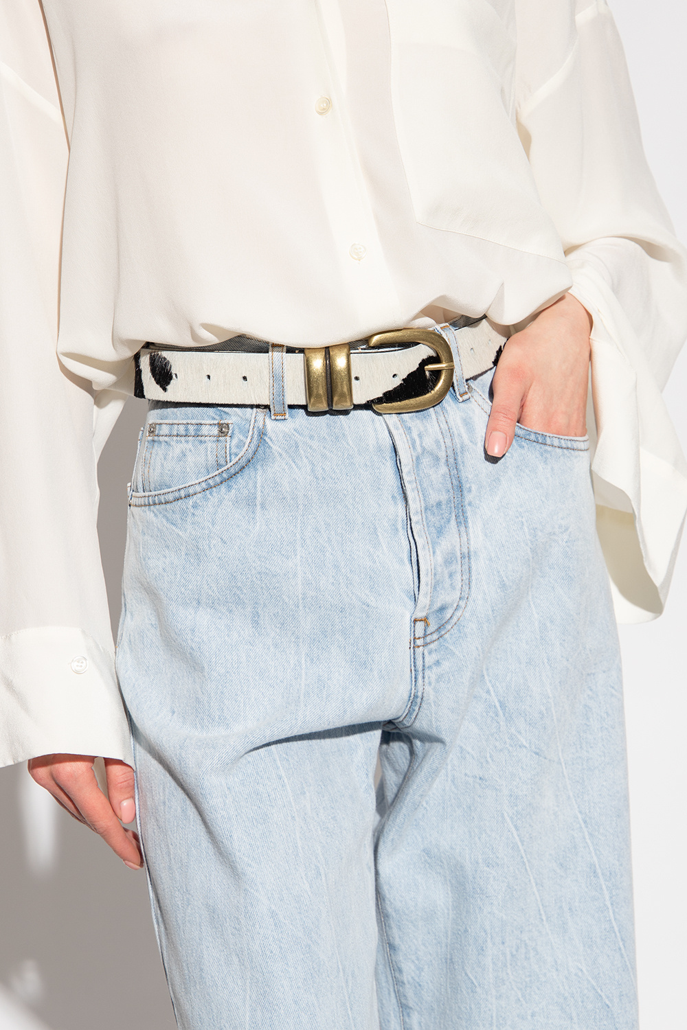 White Zoira belt By Malene Birger CamaragrancanariaShops Brazil